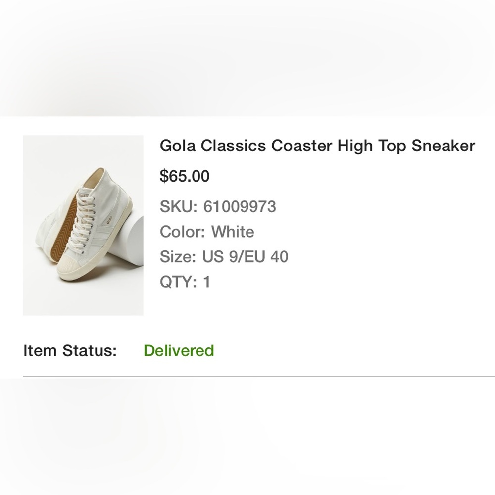 Gola White High-Top Sneakers